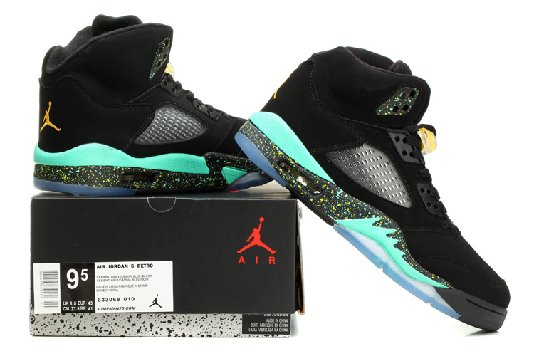 2015 Jordan 5 World Cup Brazil Black Blue